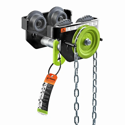 Тележка для ручных талей с цепным приводом HITCH TR200, 5 т, 6 м 