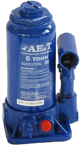 Домкрат бутылочный T20206 AE&T 6т